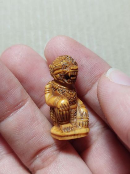 เครื่องรางหนุมานหน้าโขนหลวงพ่อสุ่นวัดศาลากุนตัวใหญ่ไซส์กลางจ้า รูปที่ 4