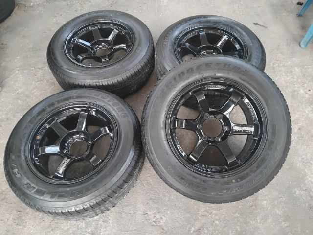 TE37 กว้าง 9 ออฟ 0 พร้อมยาง Bridgestone B 22 รูปที่ 6