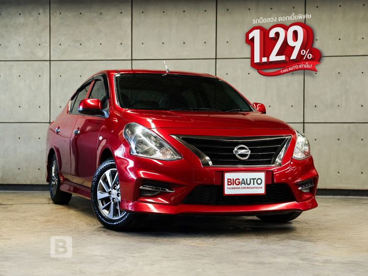 รถ Nissan Almera 1.2 E Sportech สี แดง