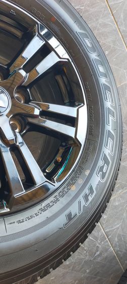 แม็กมิตซู ขอบ17 สีอบpowder coat พร้อมยางป้ายแดงบริสโตน 255 70 17 ปี25 ยางป้ายแดงมีตุ่มหน้ายางทุกเส้นใส่ triton ปาเจ19500 รูปที่ 10