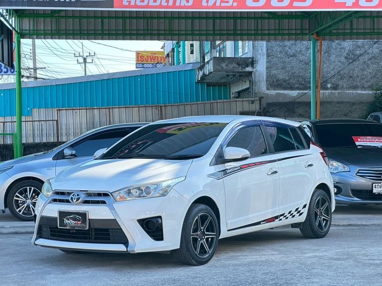Toyota Yaris 2014 1.2 G Sedan เบนซิน ไม่ติดแก๊ส เกียร์อัตโนมัติ ขาว รูปที่ 4