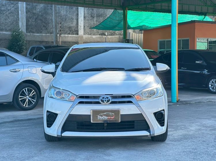 Toyota Yaris 2014 1.2 G Sedan เบนซิน ไม่ติดแก๊ส เกียร์อัตโนมัติ ขาว รูปที่ 2