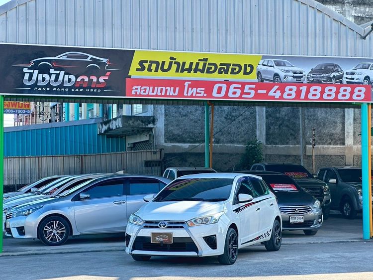 Toyota Yaris 2014 1.2 G Sedan เบนซิน ไม่ติดแก๊ส เกียร์อัตโนมัติ ขาว รูปที่ 3