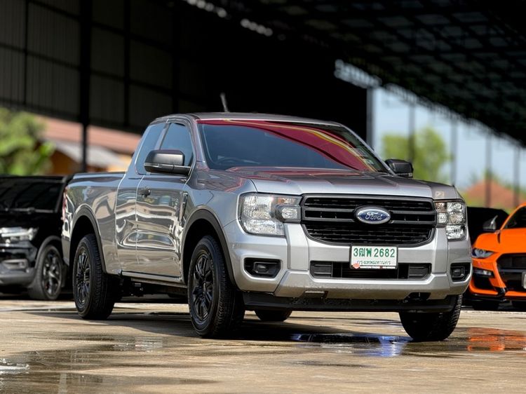 Ford Ranger 2022 2.0 Turbo XL Pickup ดีเซล ไม่ติดแก๊ส เกียร์ธรรมดา เทา