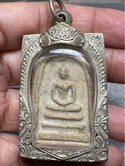 พระสมเด็จพิมพ์ใหญ่ พระประธาน พร้อมตลับชุบเงิน เจ้าขอวเดิมใส่ไว้ รูปที่ 10