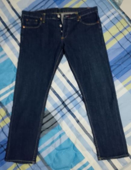กางเกงยีนส์ขาเดฟ เอว 34 รูปที่ 3