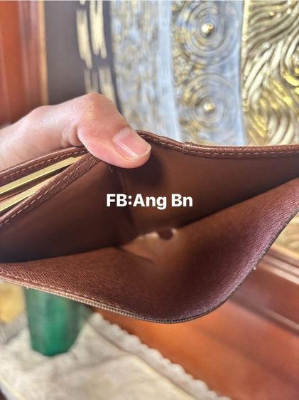 กระเป๋าสตางค์ Louis Vuitton  สีน้ำตาล Mono Compact Kisslock รูปที่ 3