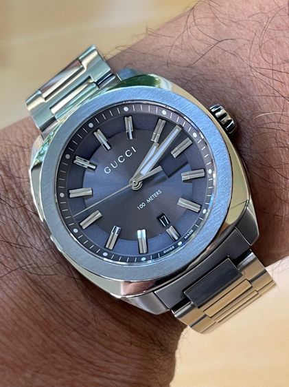 GUCCI GG2570 41 mm Dark Gray Dial Quartz Men’s Watch Swiss Watch YA142301 รูปที่ 18