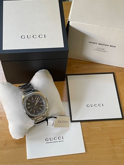 GUCCI GG2570 41 mm Dark Gray Dial Quartz Men’s Watch Swiss Watch YA142301 รูปที่ 2