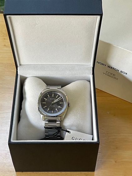 GUCCI GG2570 41 mm Dark Gray Dial Quartz Men’s Watch Swiss Watch YA142301 รูปที่ 3