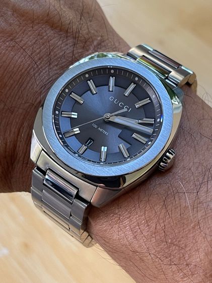 GUCCI GG2570 41 mm Dark Gray Dial Quartz Men’s Watch Swiss Watch YA142301 รูปที่ 17