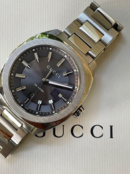 GUCCI GG2570 41 mm Dark Gray Dial Quartz Men’s Watch Swiss Watch YA142301 รูปที่ 9