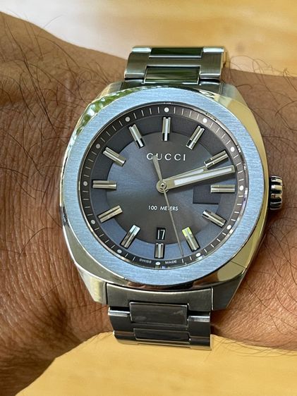 GUCCI GG2570 41 mm Dark Gray Dial Quartz Men’s Watch Swiss Watch YA142301 รูปที่ 16
