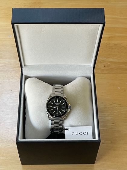 GUCCI Dive YA136403 136.4 32mm Black Dial Women's Quartz Watch รูปที่ 17