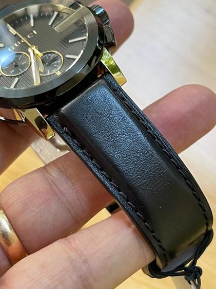 GUCCI G-Chrono YA101203 Black Dial Men's Watch 44mm Gucci Black Gold Tone รูปที่ 13