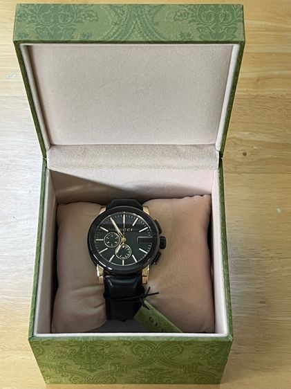 GUCCI G-Chrono YA101203 Black Dial Men's Watch 44mm Gucci Black Gold Tone รูปที่ 3