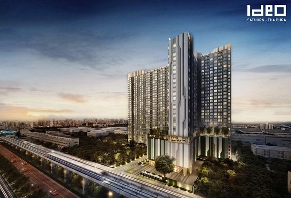 มีบางส่วน ขายหรือให้เช่าคอนโด ไอดีโอ สาทร–ท่าพระ ชั้น 12 ห้องมุม ใกล้รถไฟฟ้า BTS โพธิ์นิมิตร