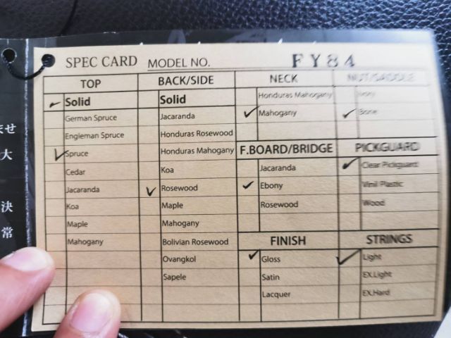 กีตาร์​ K.YAIRI​ FY84 รูปที่ 9