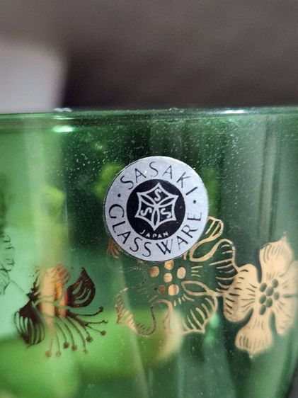 ชุดแก้วโบราณ ยี่ห้อ Sasaki Japan รูปที่ 4