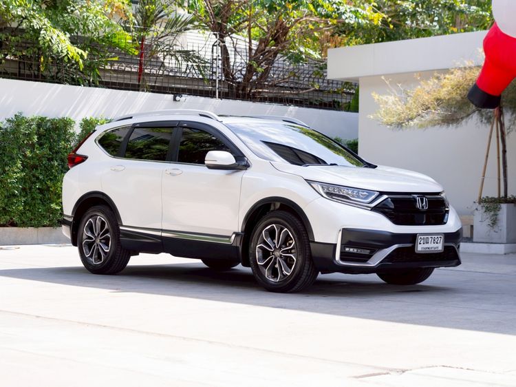 Honda CR-V 2021 1.6 DT EL 4WD Utility-car ดีเซล ไม่ติดแก๊ส เกียร์อัตโนมัติ ขาว