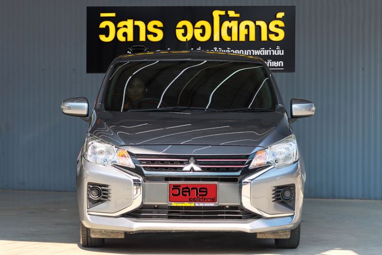 Mitsubishi Mirage 2021 1.2 GLX Sedan เบนซิน ไม่ติดแก๊ส เกียร์อัตโนมัติ เทา รูปที่ 2