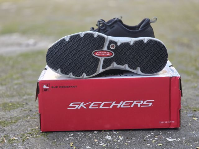 SKECHER WORK รองเท้าเซฟตี้ผู้หญิง สีดำ รุ่น Arch Fit SR - Ebinal หัวคอมโพสิต กันกระแทก (108075-BKGY) ขนาดcm 24.5 ขนาดUS 7.5 ขนาดUK4.5 ขนาดEUR 37.5 -ใส่เพียง 2 วันเท่านั้น รูปที่ 3