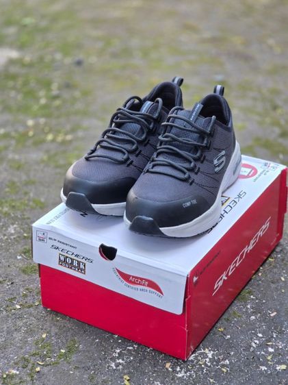 SKECHER WORK รองเท้าเซฟตี้ผู้หญิง สีดำ รุ่น Arch Fit SR - Ebinal หัวคอมโพสิต กันกระแทก (108075-BKGY) ขนาดcm 24.5 ขนาดUS 7.5 ขนาดUK4.5 ขนาดEUR 37.5 -ใส่เพียง 2 วันเท่านั้น รูปที่ 2