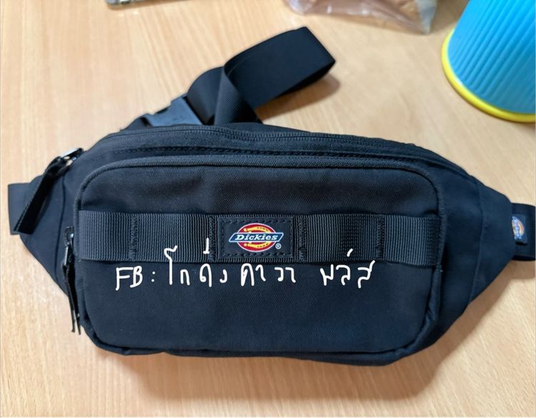 ชาย ดำ ผ้า กระเป๋าคาดอก Dickies มือสองเหมือนใหม่