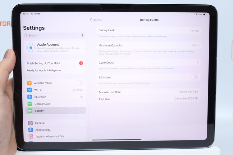 iPad Air M3 Cellullar 11" 128GB  รอบชาร์จ 0 - ID25120232 รูปที่ 13