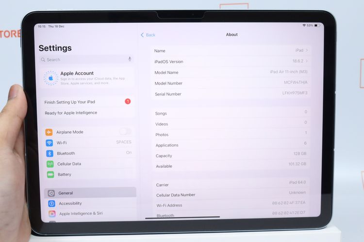 iPad Air M3 Cellullar 11" 128GB  รอบชาร์จ 0 - ID25120232 รูปที่ 12