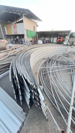 ขาย หลังคาเหล็กทรงโค้ง 