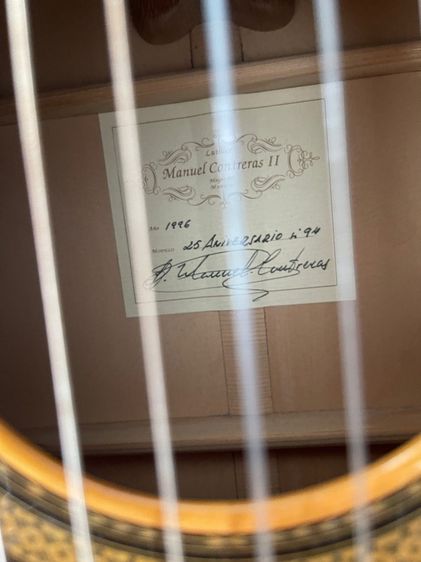 Manuel Contreras 25th Anniversary 1996 Grand Concert Classical Guitar  รูปที่ 9
