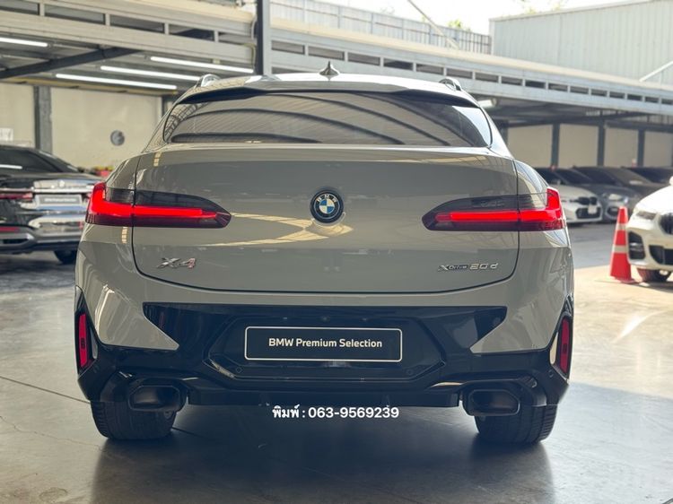BMW X4 2022 2.0 xDrive20d M Sport 4WD Utility-car ดีเซล ไม่ติดแก๊ส เกียร์อัตโนมัติ เทา รูปที่ 3