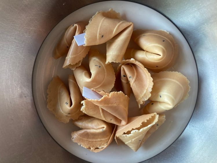 รับออร์เดอร์ โฮมเมด ฟอร์จูน คุ๊กกี้ รสชาติ ต้นตำรับ ( Homemade Fortune Cookie)🥠 🔮  รูปที่ 9