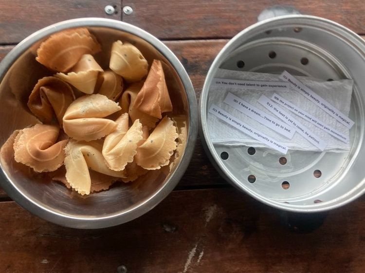 รับออร์เดอร์ โฮมเมด ฟอร์จูน คุ๊กกี้ รสชาติ ต้นตำรับ ( Homemade Fortune Cookie)🥠 🔮  รูปที่ 6