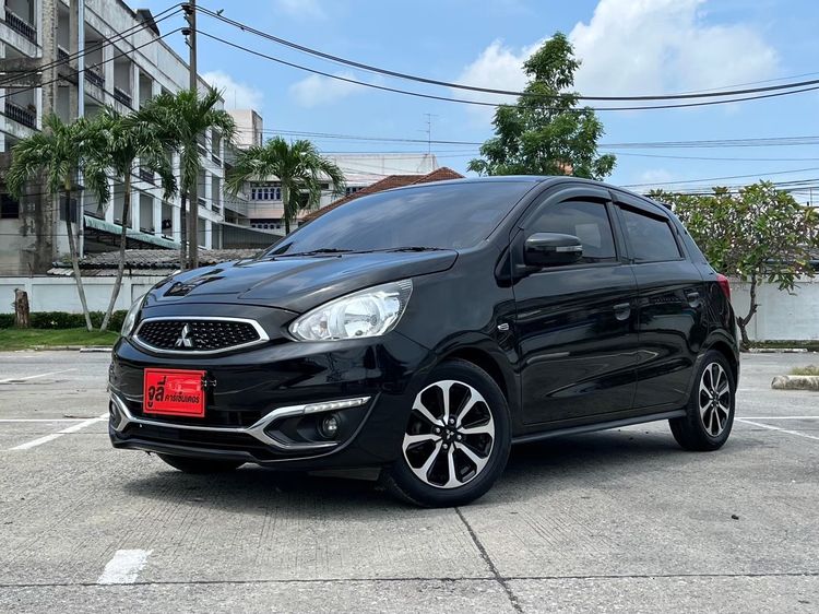 Mitsubishi Mirage 2017 1.2 GLS Sedan เบนซิน ไม่ติดแก๊ส เกียร์อัตโนมัติ ดำ รูปที่ 3