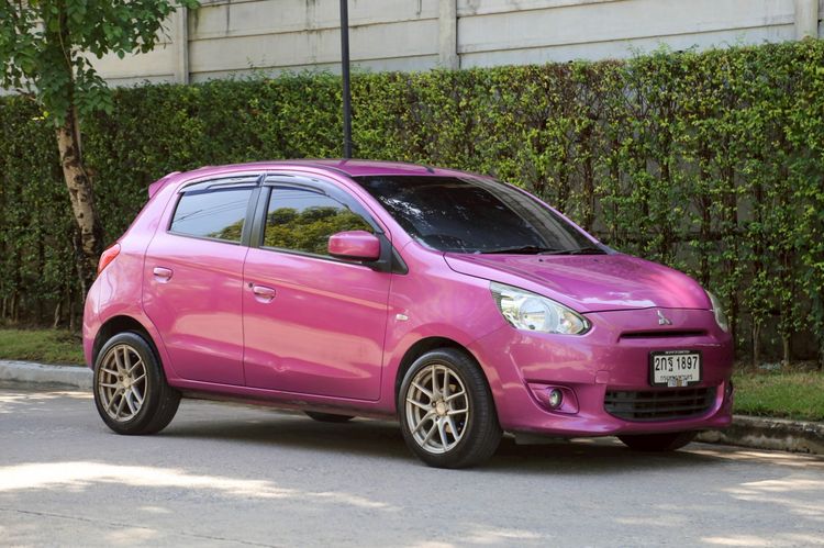 Mitsubishi Mirage 2013 1.2 GLS Limited Sedan เบนซิน เกียร์อัตโนมัติ ม่วง รูปที่ 2