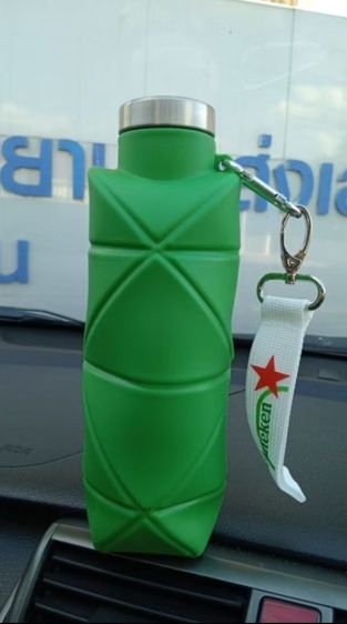 ขวดน้ำซิลิโคน แบรนด์ไฮเนเก้น(Heineken) ของแท้ มือ1 ขนาด 700 ml. รูปที่ 4