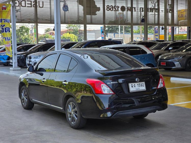 Nissan Almera 2015 1.2 E Sportech Sedan เบนซิน ไม่ติดแก๊ส เกียร์อัตโนมัติ ดำ รูปที่ 4