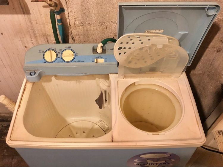 เครื่องซักผ้า 2ถัง Sanyo รุ่น SW-6506T สีฟ้า รูปที่ 3