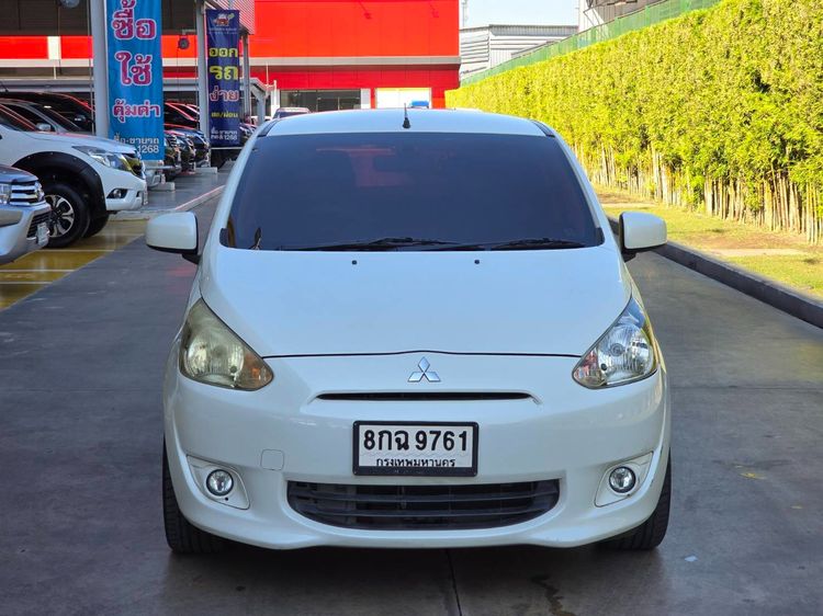 Mitsubishi Mirage 2012 1.2 GLS Sedan เบนซิน ไม่ติดแก๊ส เกียร์อัตโนมัติ ขาว รูปที่ 2