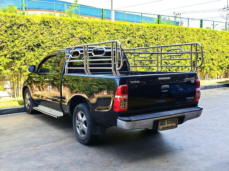 Toyota Hilux Vigo 2011 2.5 Smart Cab E Pickup ดีเซล ไม่ติดแก๊ส เกียร์ธรรมดา ดำ รูปที่ 4