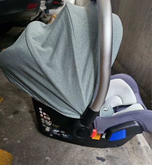 คาร์ซีทกระเช้าสภาพใหม่มาก แทบไม่ได้ใช้ค่ะ รูปที่ 2