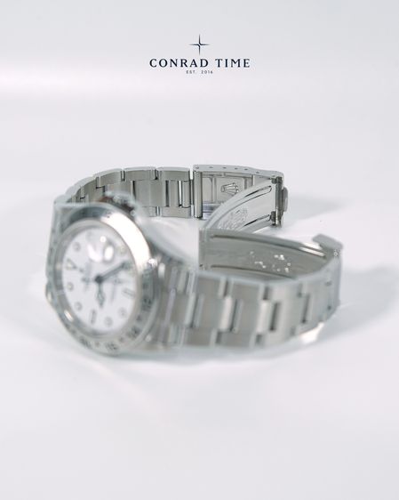 Rolex Explorer II 16570 White Dial Oyster Steel 2004 40mm. Fullset รูปที่ 14