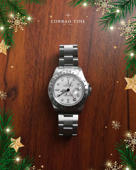 Rolex Explorer II 16570 White Dial Oyster Steel 2004 40mm. Fullset รูปที่ 16