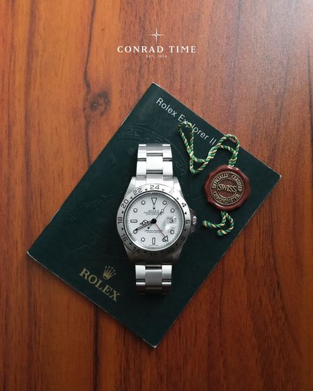 Rolex Explorer II 16570 White Dial Oyster Steel 2004 40mm. Fullset รูปที่ 2