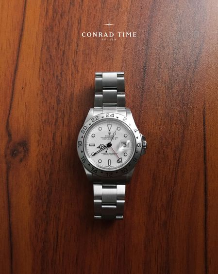 Rolex Explorer II 16570 White Dial Oyster Steel 2004 40mm. Fullset