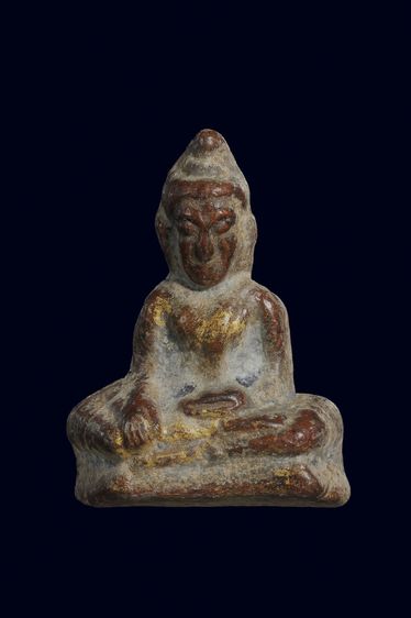 พระท่ากระดานสนิมแดงลงทอง