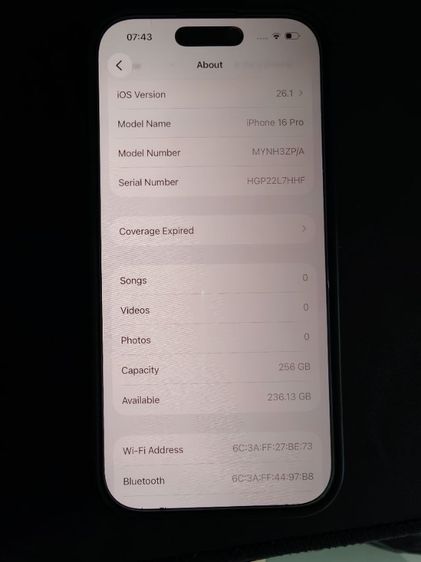 iphone 16 pro 256 gb สีดำ