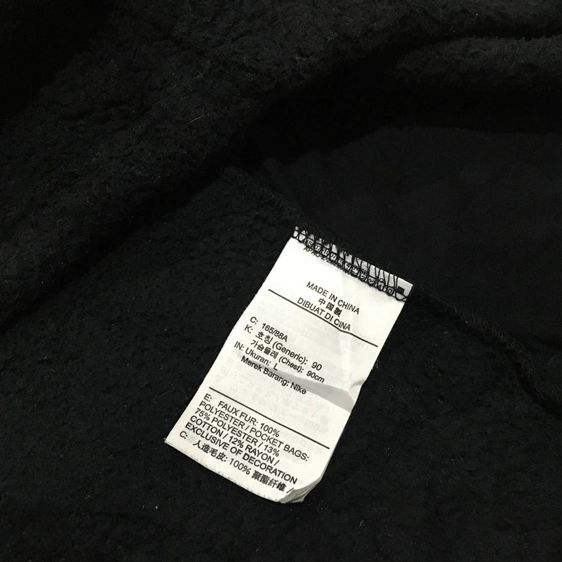 NIKE fleece Therma-FIT เสื้อคอเต่าผ้าฟลีซสีดำ อก50 รูปที่ 6